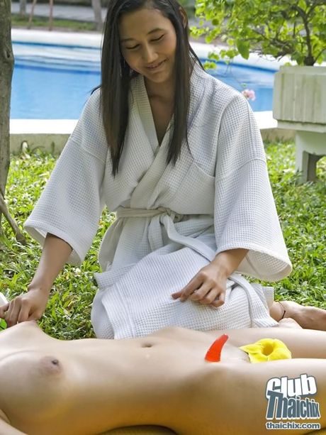 Michella and Miko in lesbian candy play